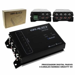 Procesador Digital Gravity CarAudio - 48 Bandas y BlueTooth - ACGVT-DSP48 BT